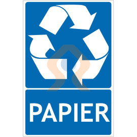 Panneau recyclage papier