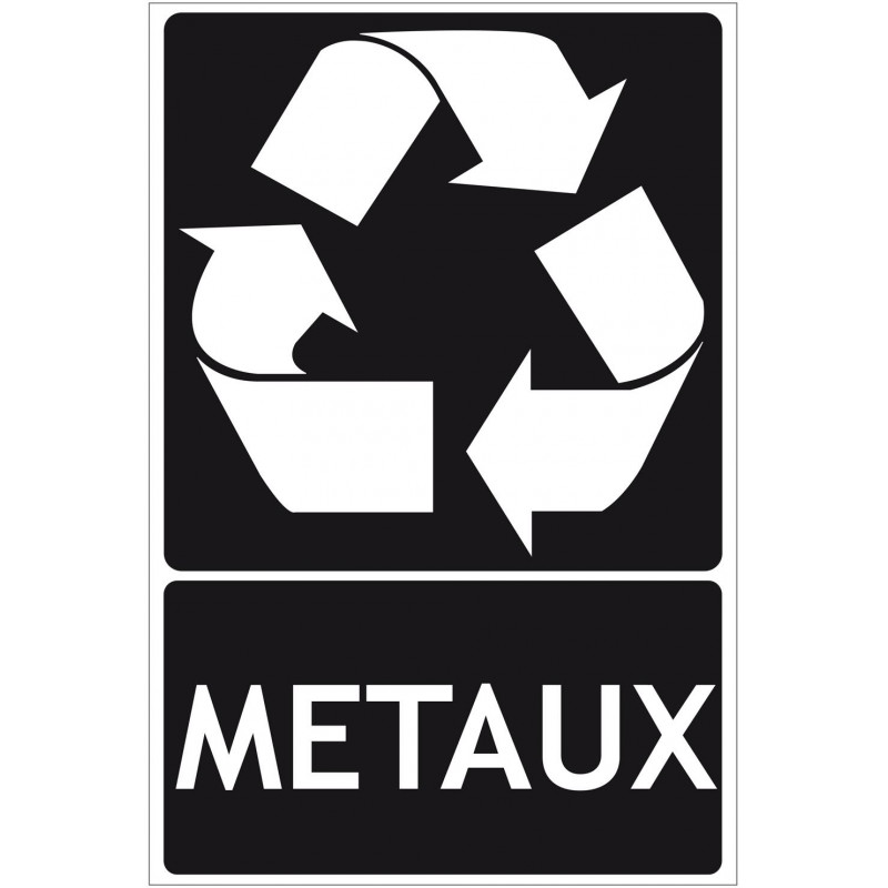 Panneau recyclage métaux