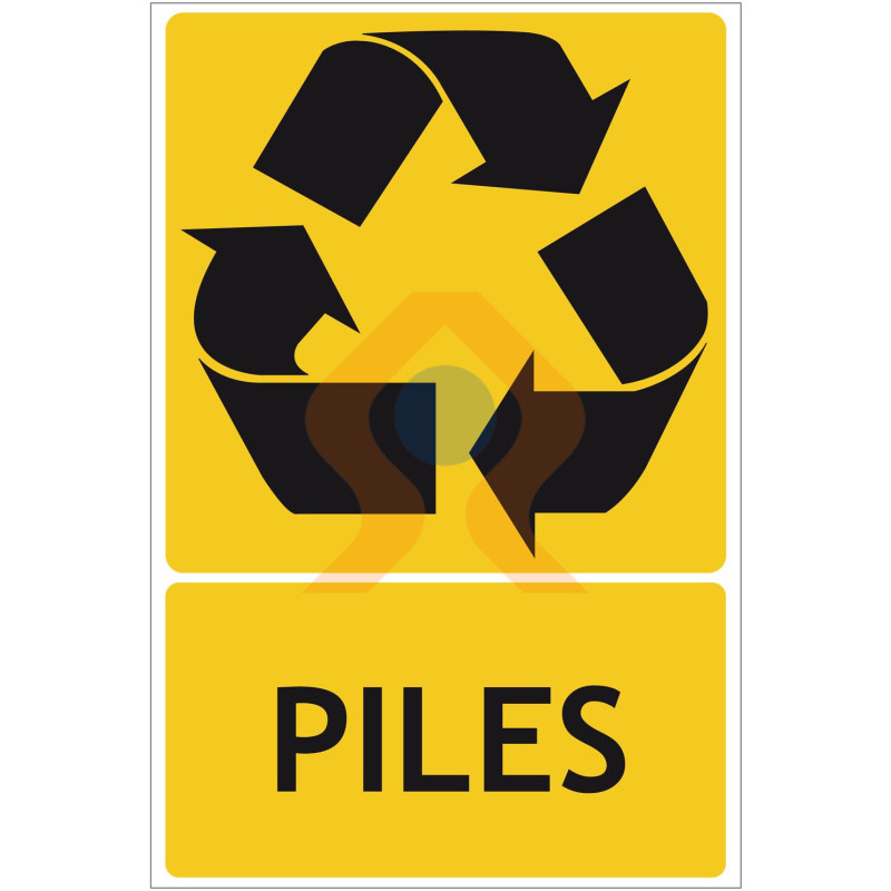 Panneau recyclage piles