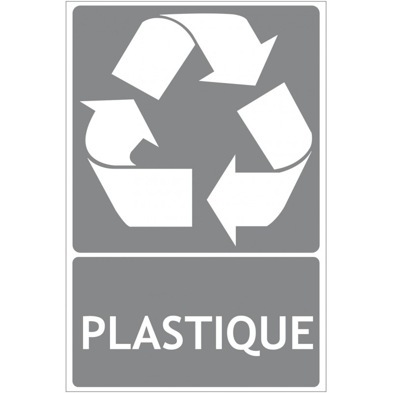 Panneau recyclage plastique
