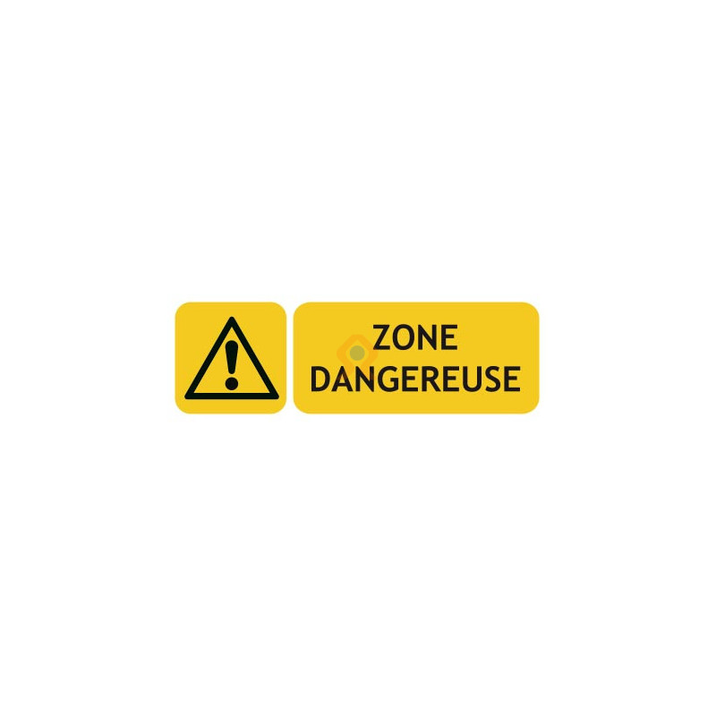 Panneaux danger zone dangereuse