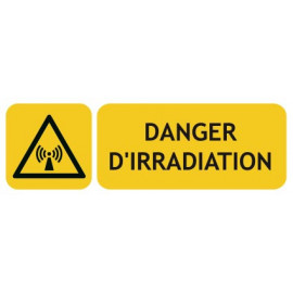 Panneaux danger d'irradiation
