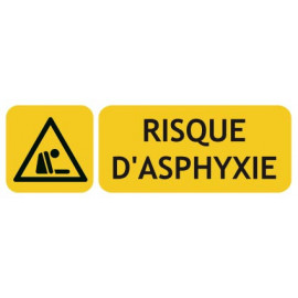 Panneaux danger risque d'asphyxie