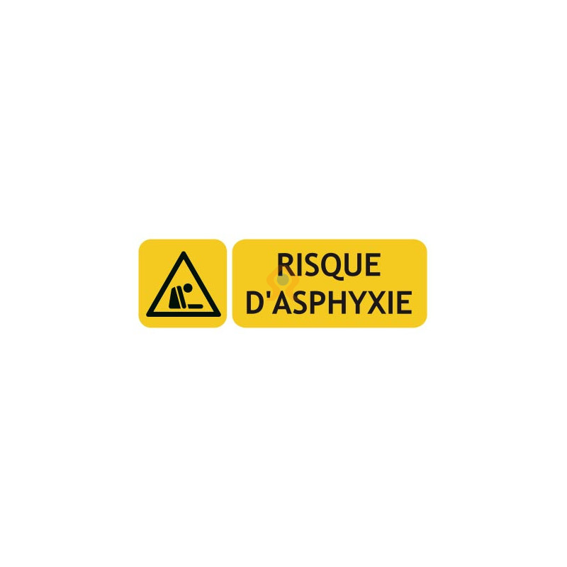 Panneaux danger risque d'asphyxie