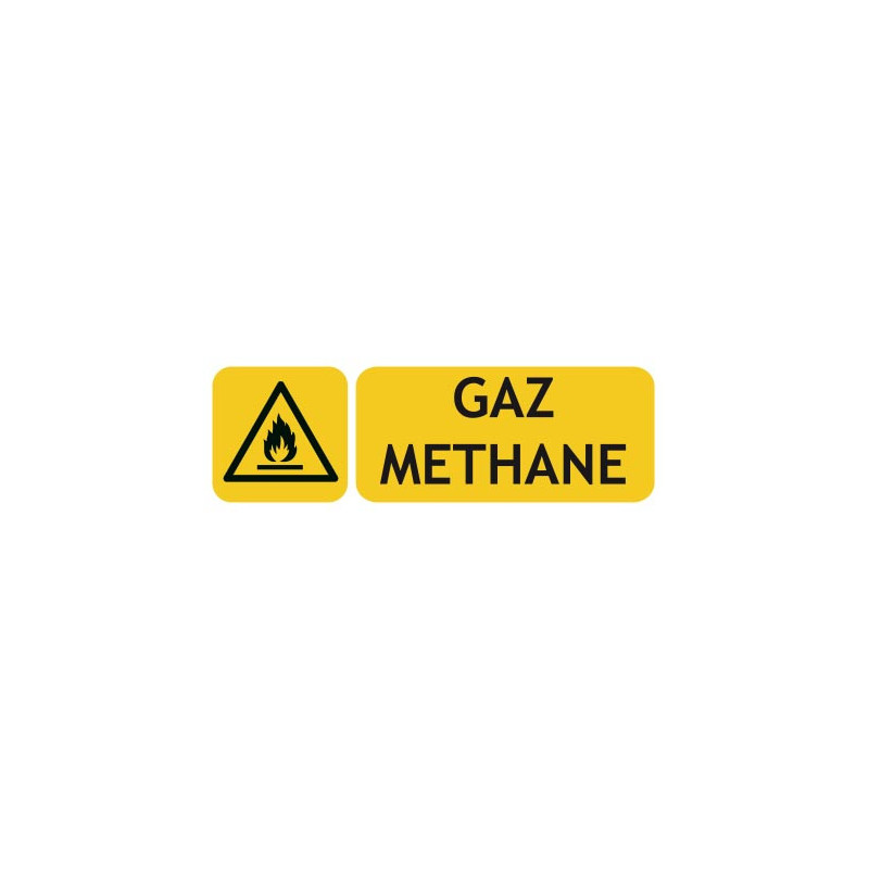 Panneaux danger gaz méthane