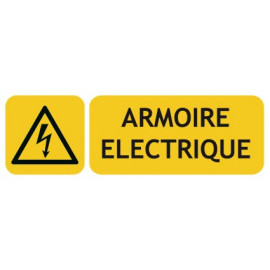 Panneaux de risque électrique armoire électrique