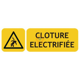 Panneaux de risque électrique clôture électrifiée