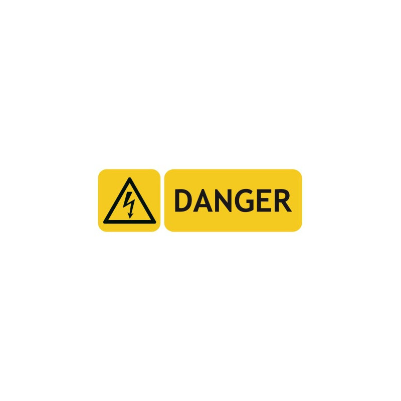 Panneaux de risque électrique danger