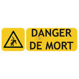 Panneaux de risque électrique danger de mort électrocution