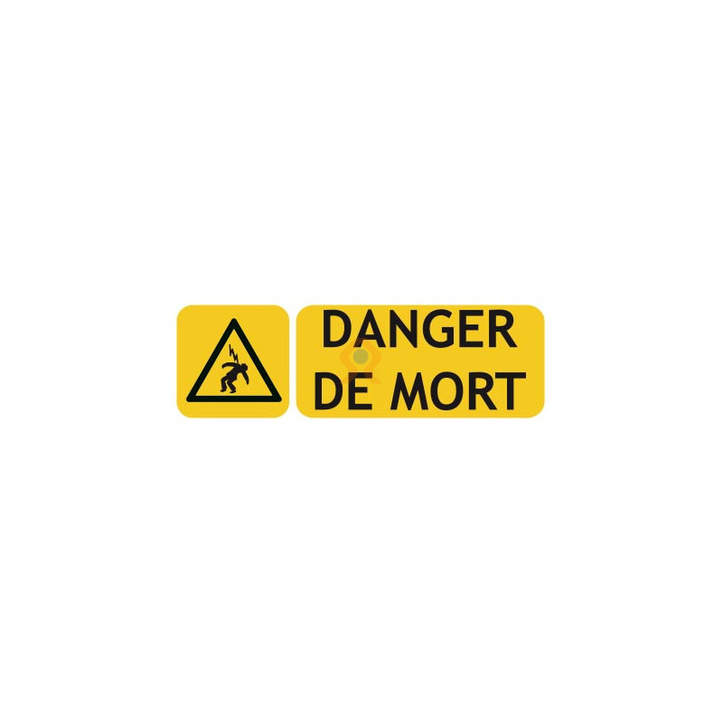 Panneaux de risque électrique danger de mort électrocution