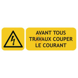 Panneaux De Risque lectrique Couper Le Courant