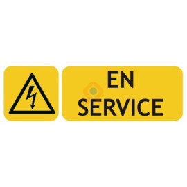 Panneaux de risque électrique en service