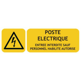 Panneaux de risque électrique poste électrique