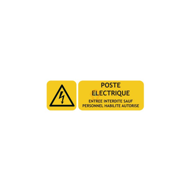 Panneaux de risque électrique poste électrique