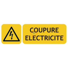 Panneaux de risque électrique coupure électricité