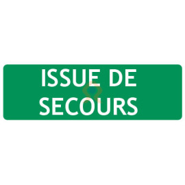 Panneau évacuation issue de secours