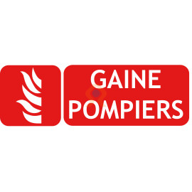 Panneau incendie gaine pompiers