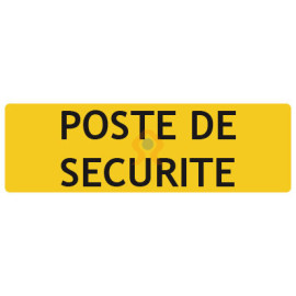 Panneau poste de sécurité