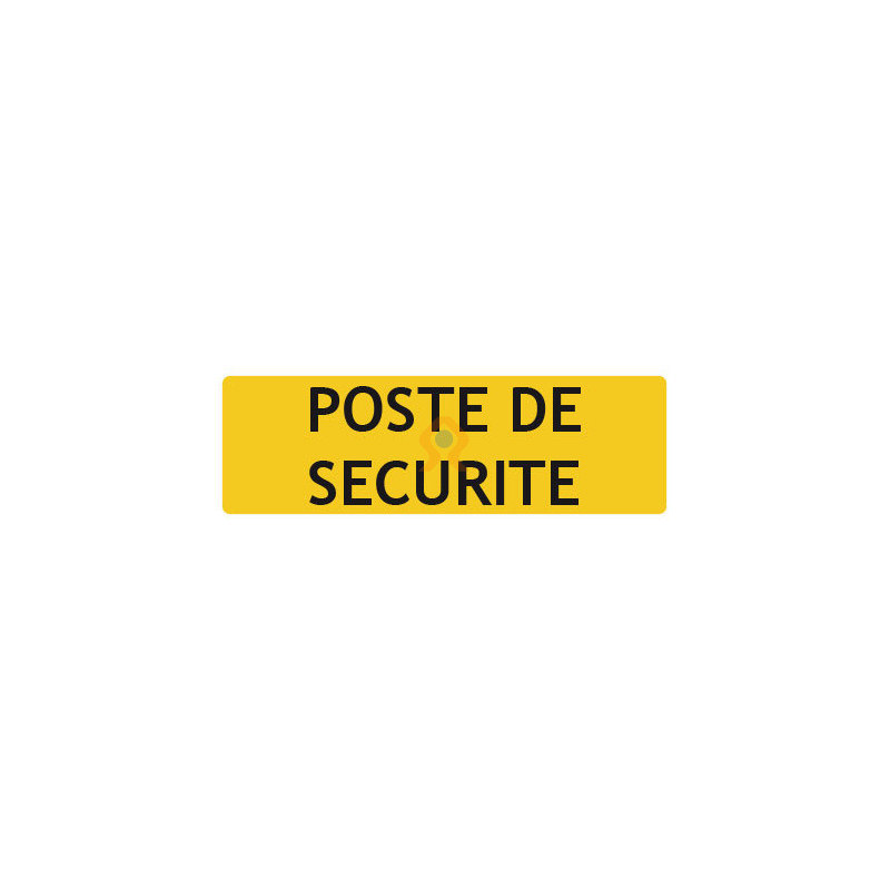 Panneau poste de sécurité