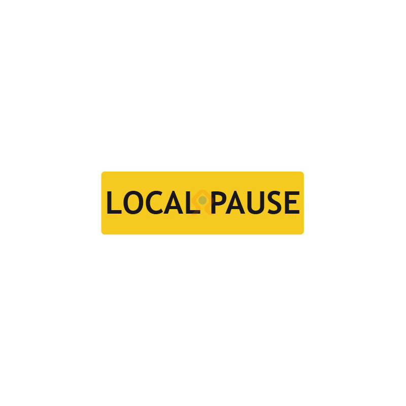 Panneau local pause