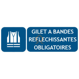 Panneau gilet à bandes réfléchissantes