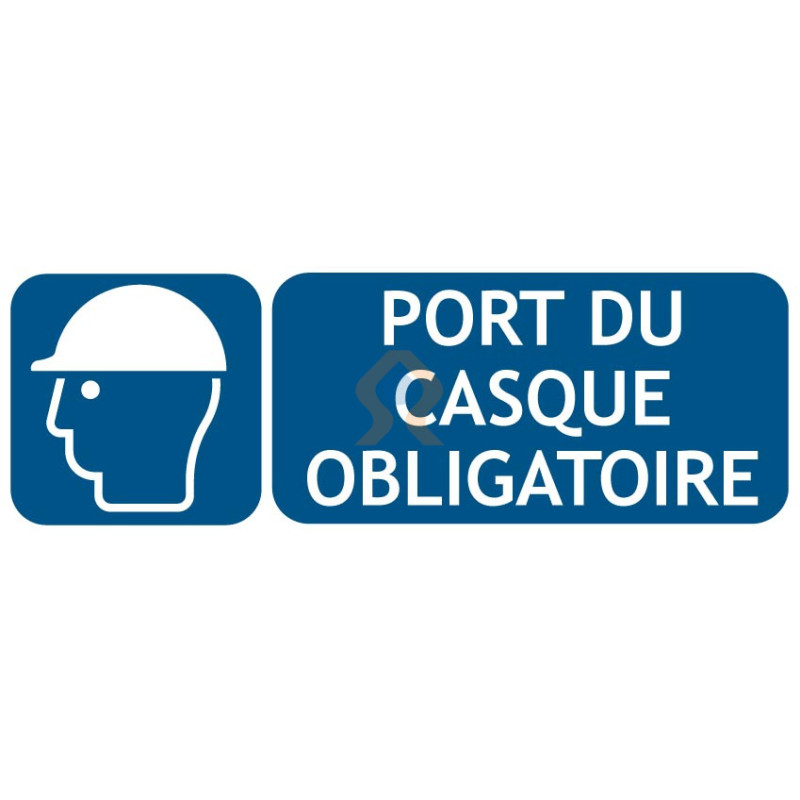 Panneau port du casque obligatoire