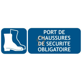 Panneau port des chaussures de sécurité