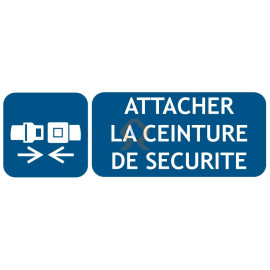 Panneau attacher la ceinture de sécurité