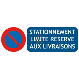 Panneau parking stationnement limité