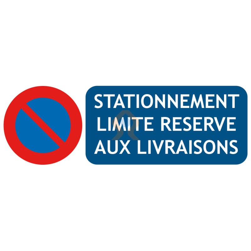 STICKERS AUTOCOLLANT DE SIGNALISATION: INTERDICTION DE STATIONNER 24h/24h  7/7