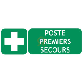 Panneau poste premiers secours