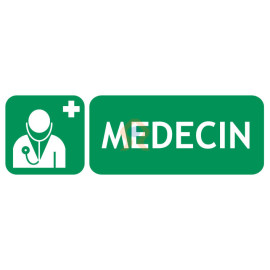 Panneau médecin avec picto