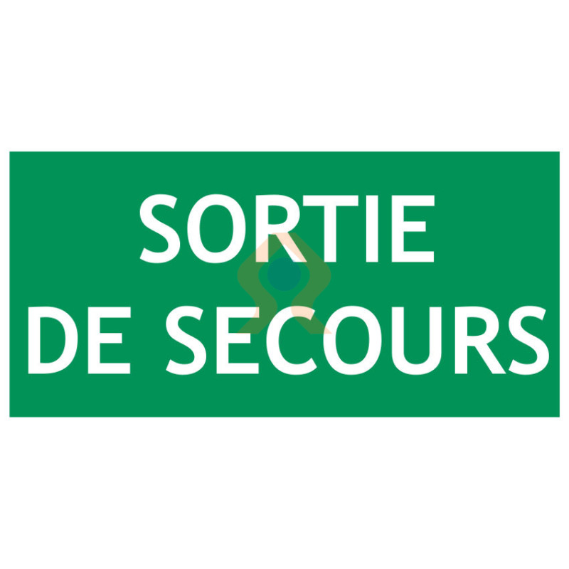 Panneau sortie de secours