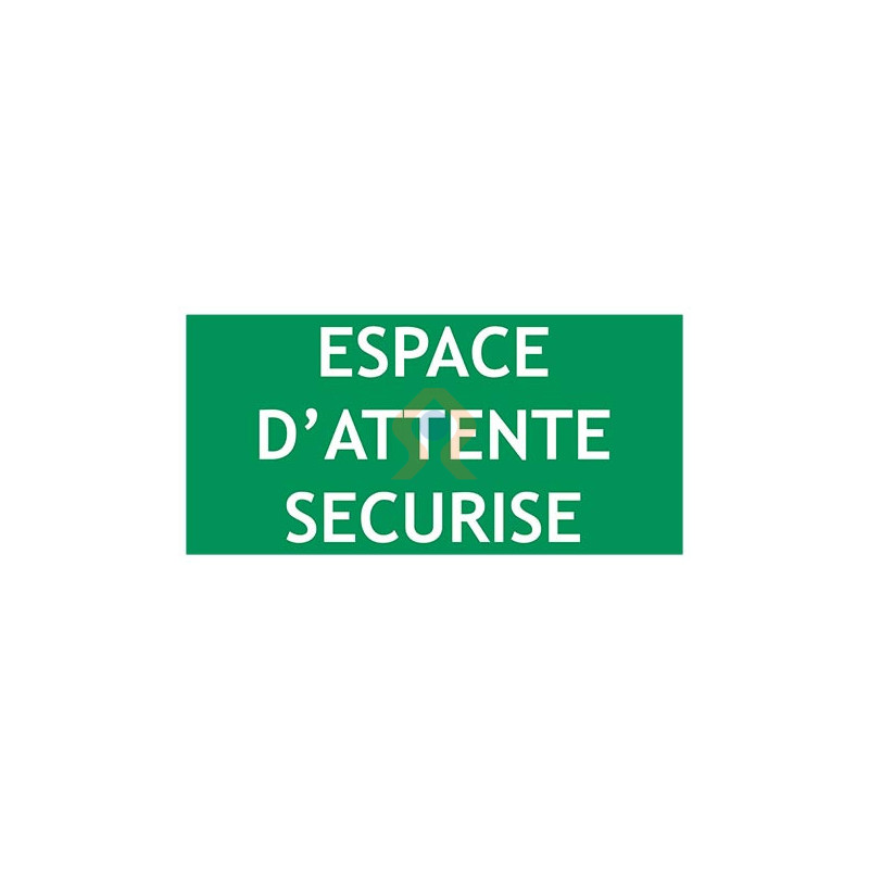 Panneau espace d'attente sécurisé