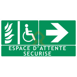 Panneau espace d'attente sécurisé droite