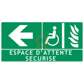 Panneau espace d'attente sécurisé gauche