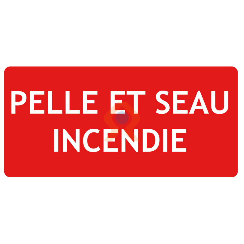 Seau incendie 10 L avec support de fixation