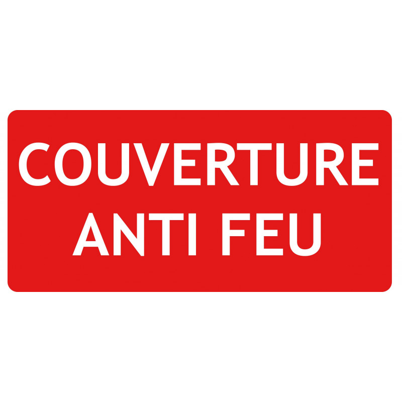 Picto couverture anti-feu incendie norme ISO7010