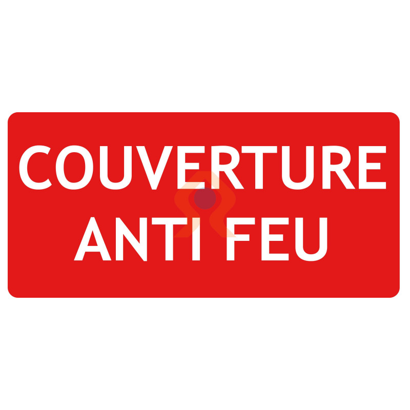 Adhésif - Couverture anti-feu - Pictogramme Norme ISO 7010