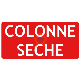 Panneau incendie colonne sèche