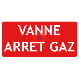 Panneau vanne arrêt gaz gamme incendie