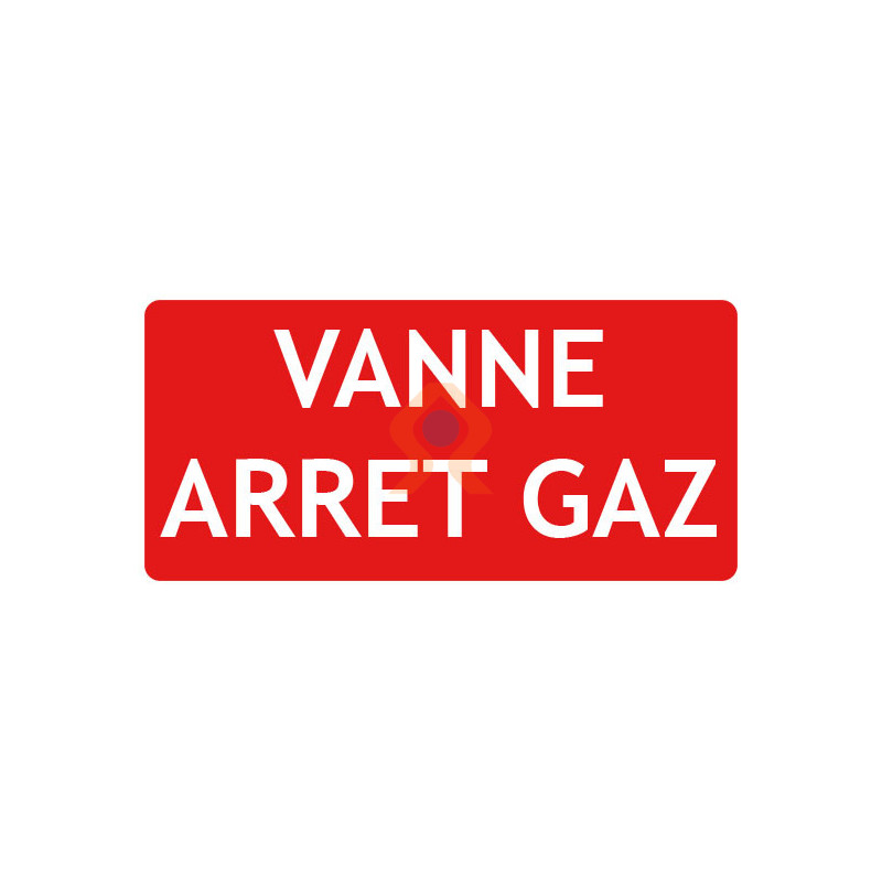 Panneau vanne arrêt gaz gamme incendie