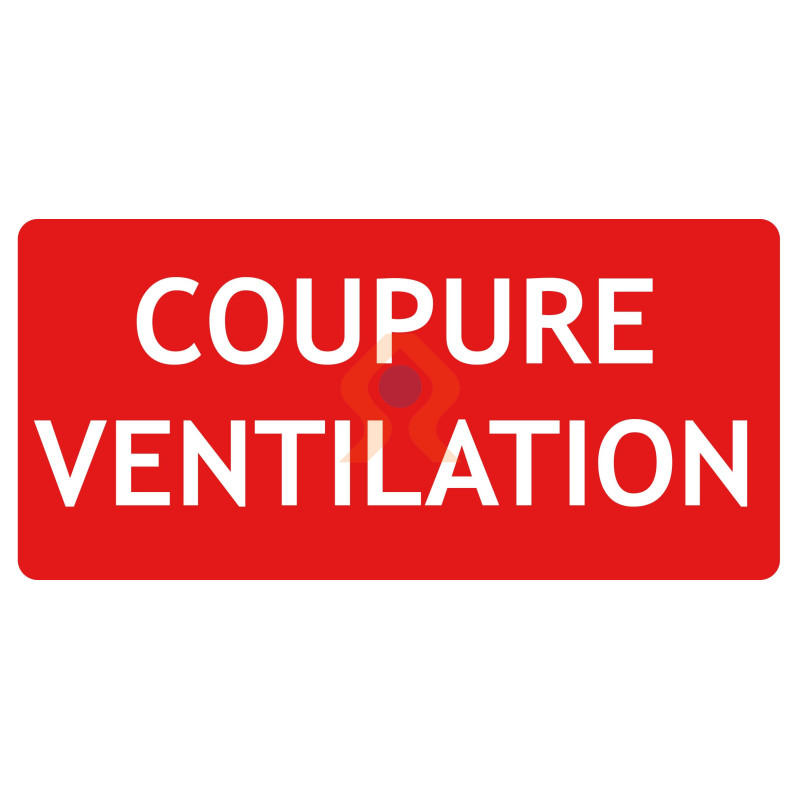 Panneau coupure ventilation gamme incendie