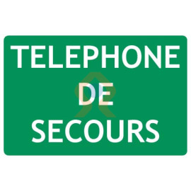 Panneau téléphone de secours