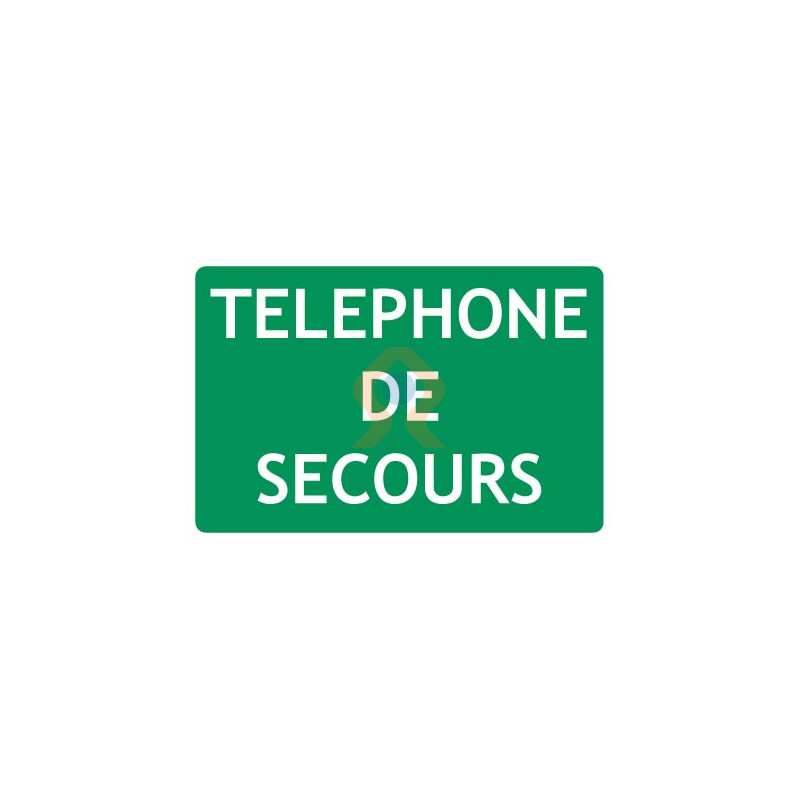 Panneau téléphone de secours