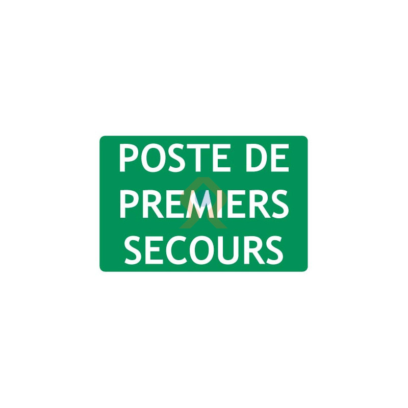 Panneau poste de premiers secours