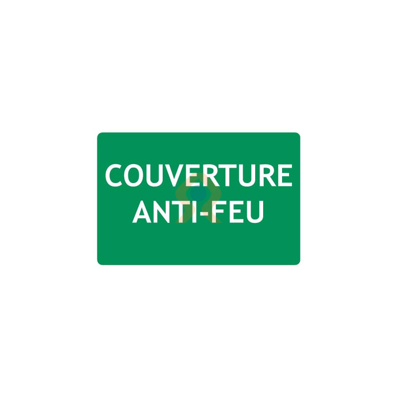 Panneau couverture anti feu premiers secours