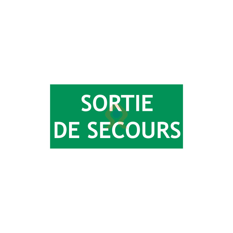 Panneau recto verso sortie de secours