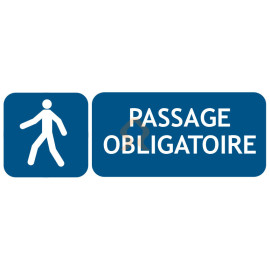 Panneau passage obligatoire