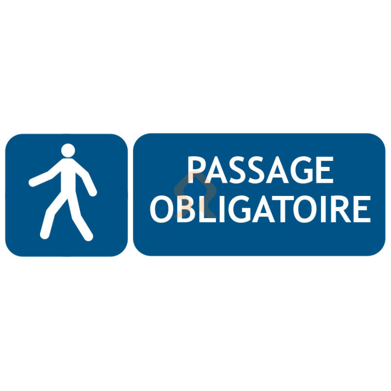 Panneau passage obligatoire